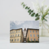 BLICK VON MARKTPLATZ HAAG AUF KLEINEN SCHLOSSTURM POSTKARTE (Stehend Vorderseite)
