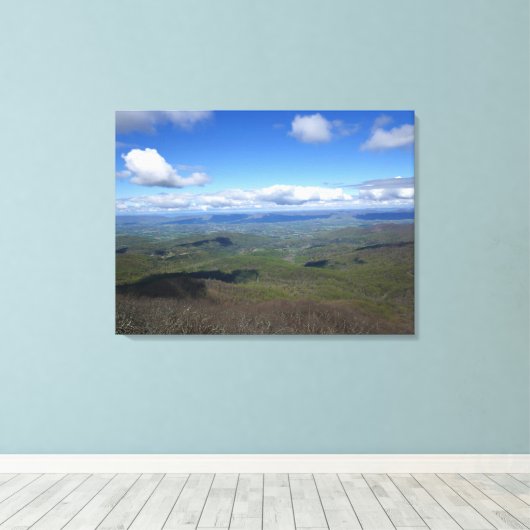 Blick von Marys Rock Leinwanddruck (Insitu (Holzboden))