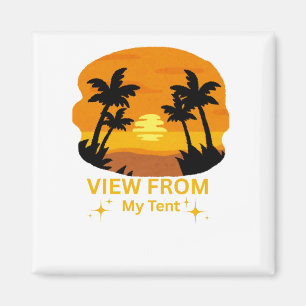 Blick von meinem Zelt - Camping Magnet