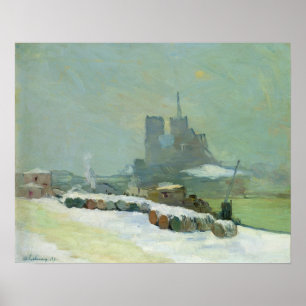 Blick von Notre Dame, 1894 (Öl auf Leinwand) Poster