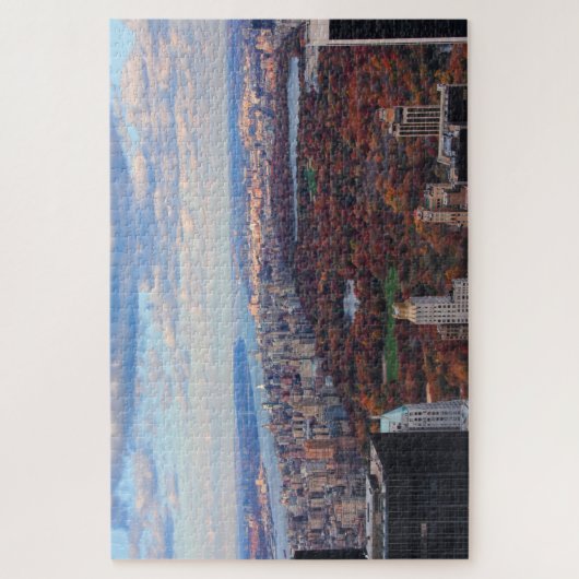 Blick von oben: Herbst im Zentralpark 01 Puzzle (Vertikal)