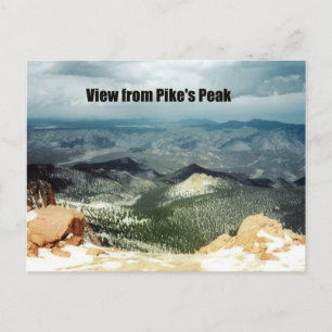 Blick von Pike's Peak Postkarte
