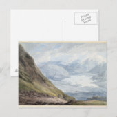 Blick von Skiddaw über Derwentwater (mit m/c über  Postkarte (Vorne/Hinten)