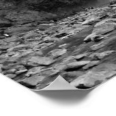 Blick von unten Wasserfall Poster (Ecke)