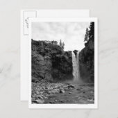 Blick von unten Wasserfall Postkarte (Vorne/Hinten)