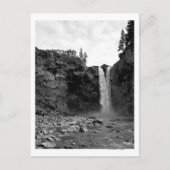 Blick von unten Wasserfall Postkarte (Vorderseite)