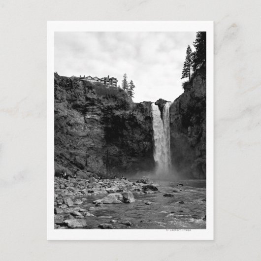 Blick von unten Wasserfall Postkarte (Vorderseite)