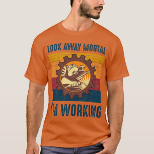 Blick weg Mortal Ix27m Arbeit lustig T T-Shirt