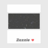 Blick zwischen den Konstellationen Pisces und Andr Aufkleber (Blatt)