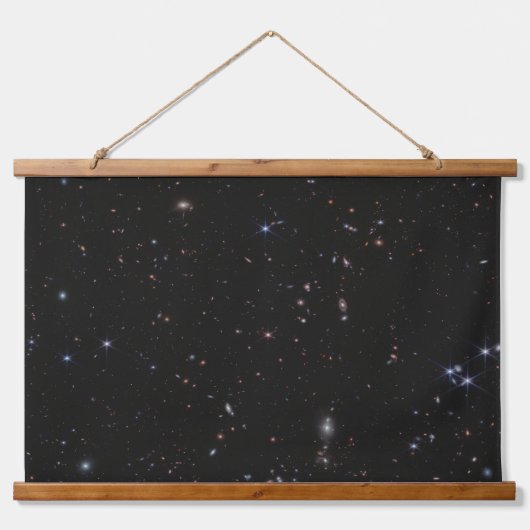 Blick zwischen den Konstellationen Pisces und Andr Wandteppich Mit Holzrahmen (Vorne)