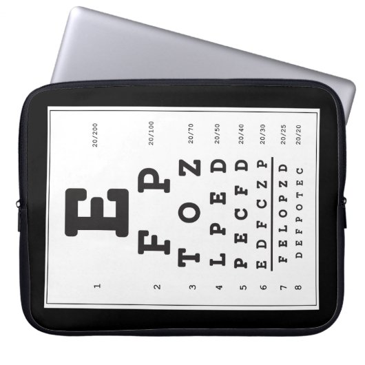 Blickdiagrammleiste obere Schnürung Laptopschutzhülle (Vorderseite)