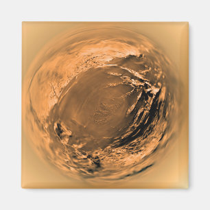 Blicke auf Titans Oberfläche Magnet