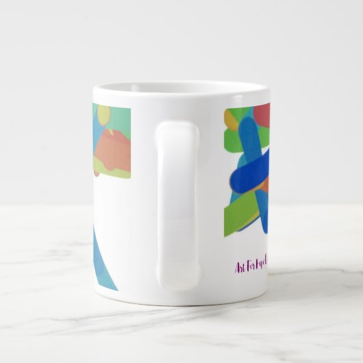 Blicke Kunst Tasse (Rückseite)