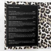 Blicke mit Leopard Print Price List Broschüre (Innen Erste Seite)