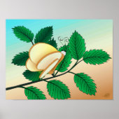 Blickende Glasinsekten - Brot und Schmetterling Poster (Vorne)