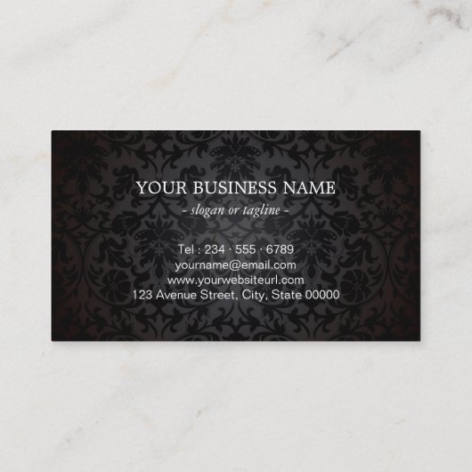 Blickfang 3D Black Gold Lips Makeup Artist Visitenkarte (Rückseite)