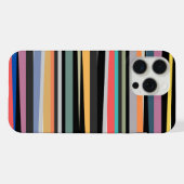 Blickfang mit hellen und fröhlichen Streifen-Desig iPhone Hülle (Rückseite (Horizontal))