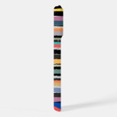 Blickfang mit hellen und fröhlichen Streifen-Desig iPhone Hülle (Rechte Seite)