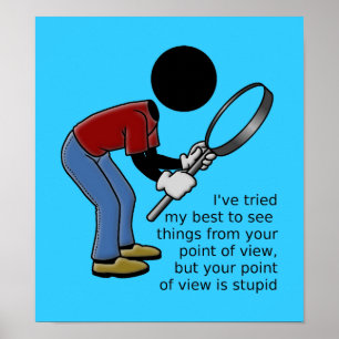 Blickpunkt ist ein stupides Poster