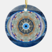 "Blicks-" Schutz-Weihnachtsbaum-Verzierung Keramikornament (Vorne)