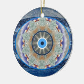 "Blicks-" Schutz-Weihnachtsbaum-Verzierung Keramikornament (Links)