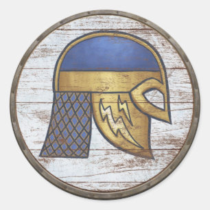 Blickschild-Aufkleber - Helm Runder Aufkleber