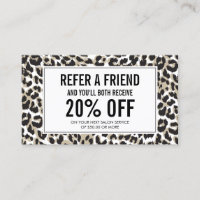 Blickwinkel mit Leopard Print Salon-Referenz