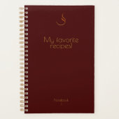 BLIDUL Meine Lieblingsrezepte dunkelrot Planer (Vorderseite)