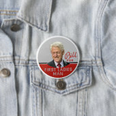 Blii Clinton für First Lady-Mann Button (Beispiel)