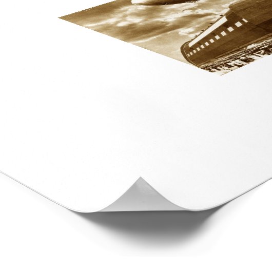 Blimp Hanger Akron Ohio Poster (Ecke)