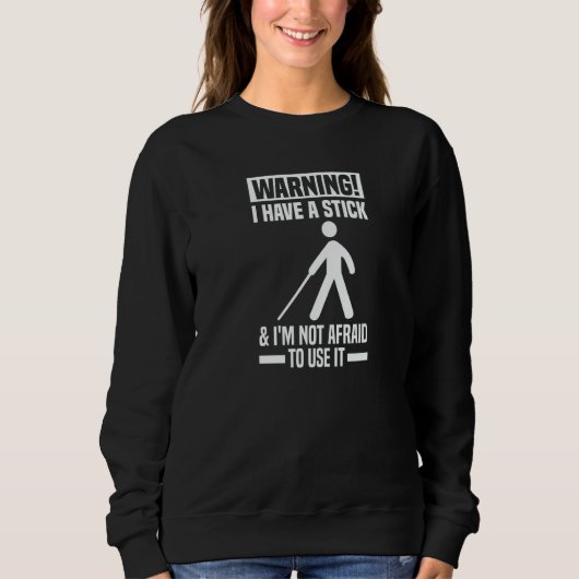 Blind Braille Visually Impaired Blindless Sweatshirt (Vorderseite)