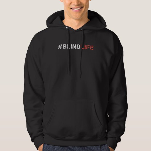 Blind   glasses wearers glasses visual impairment hoodie (Vorderseite)