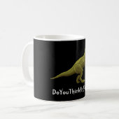 Blind Green Dinosaurier Kaffeetasse (Vorderseite Links)