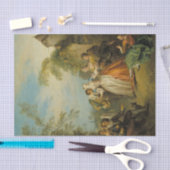 Blind Man's Buff von Jean-Baptiste Pater Seidenpapier (Handwerk)