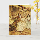 Blind-Mans-Buff-Weihnachtsfeier Karte (Gelbe Blume)