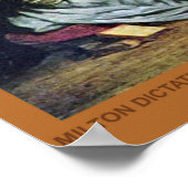 Blind Milton von Delacroix Poster (Ecke)