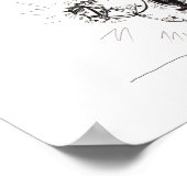 Blind mit Bling Poster (Ecke)