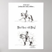 Blind mit Bling Poster (Vorne)