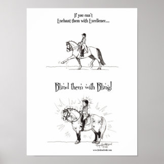 Blind mit Bling Poster