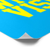 Blind mit einer blauen Vision Poster (Ecke)