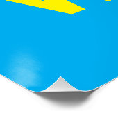 Blind mit einer blauen Vision Poster (Ecke)