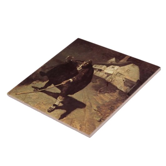 "Blind Pew" Pirate Art von NC Wyeth Fliese (Seite)