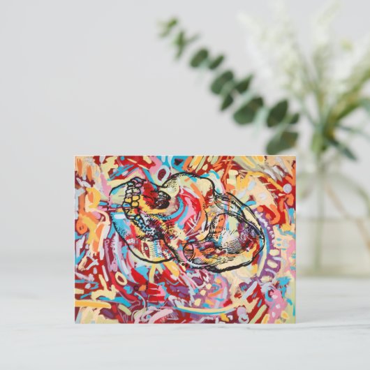 Blind Shaman Postkarte (Stehend Vorderseite)