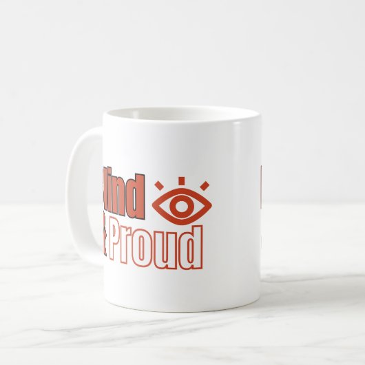 Blind & stolz kaffeetasse (Vorderseite Links)