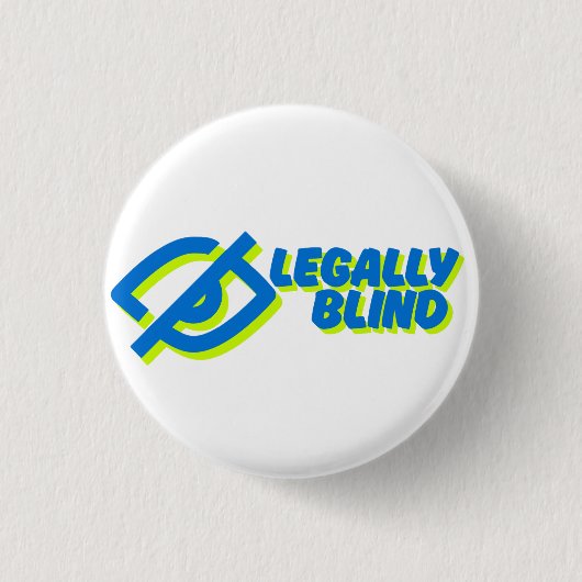 Blind - weiß button (Vorderseite)