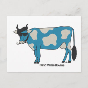 Blind Willie Bovine Postcard Postkarte