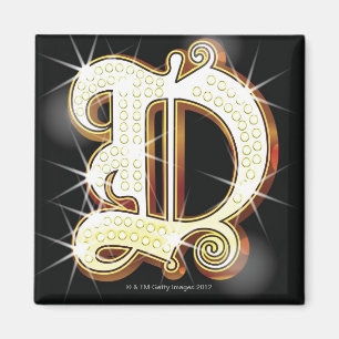 Blindalphabet D Magnet