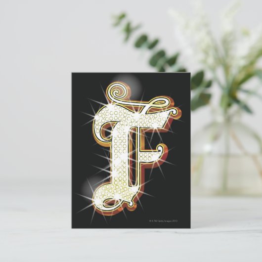 Blindalphabet F Postkarte (Stehend Vorderseite)