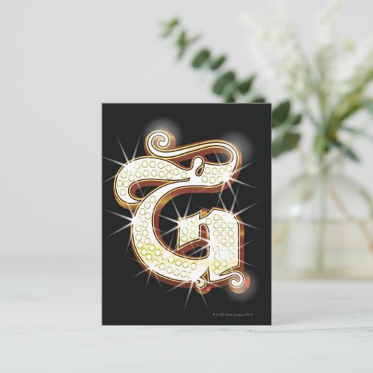 Blindalphabet G Postkarte (Stehend Vorderseite)