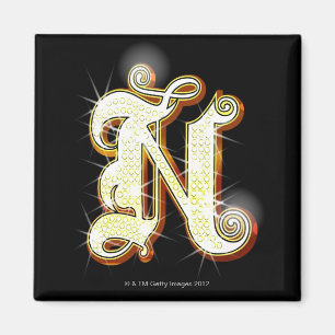 Blindalphabet N Magnet